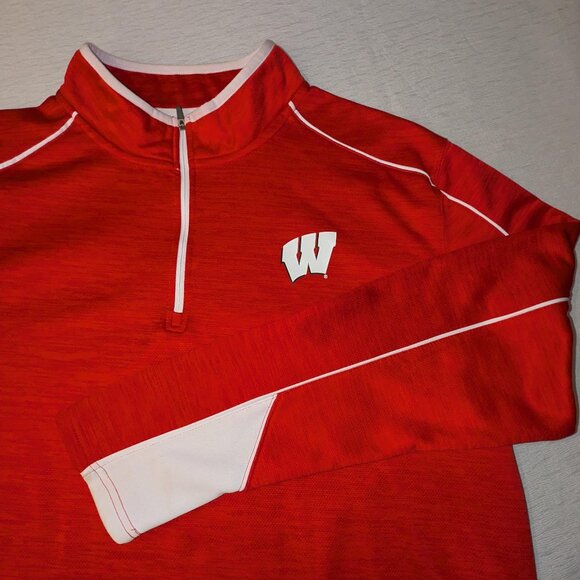 Colosseum University of Wisconsin Pullover, 1/4 Zip - Picture 1 of 7